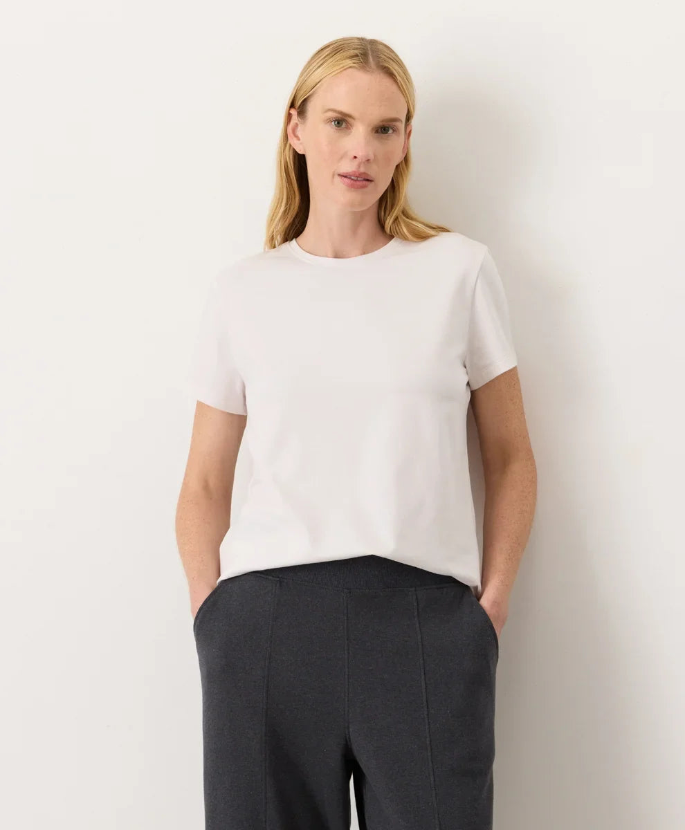 clearance luxe essential crewneck tee