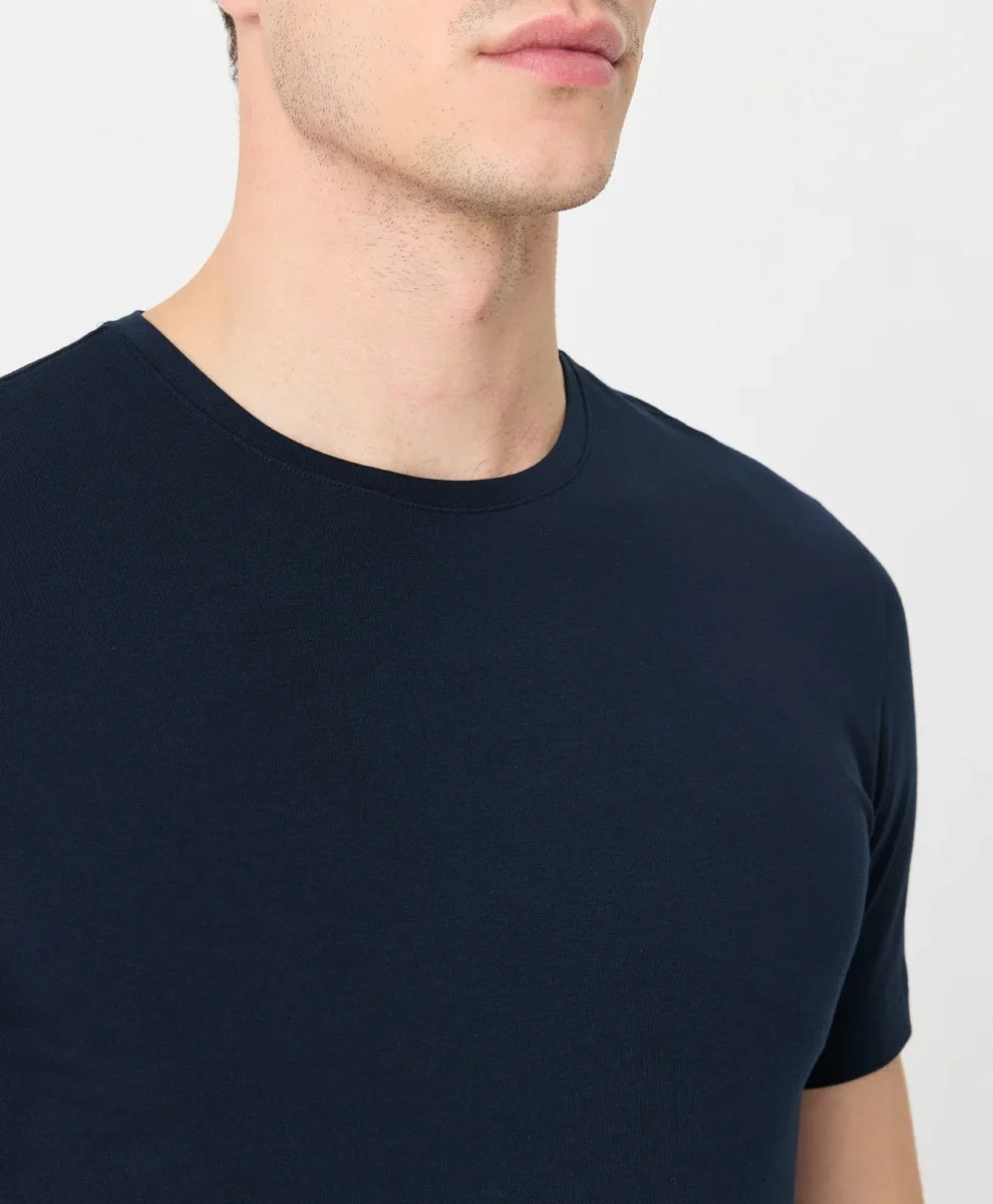 luxe essential slim fit crewneck tee