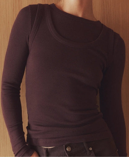 perfect rib scoop neck tank