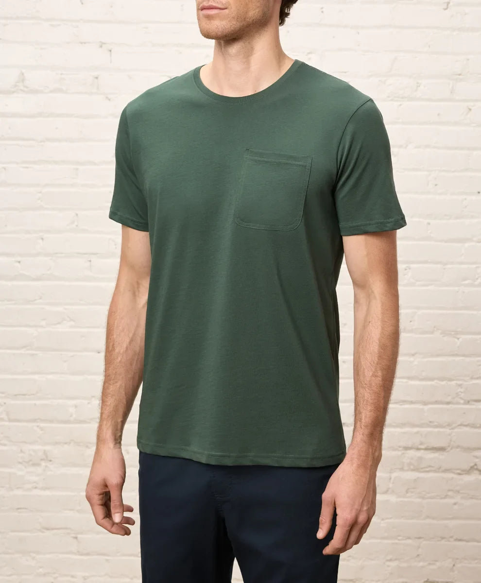 softspun essential pocket crew tee