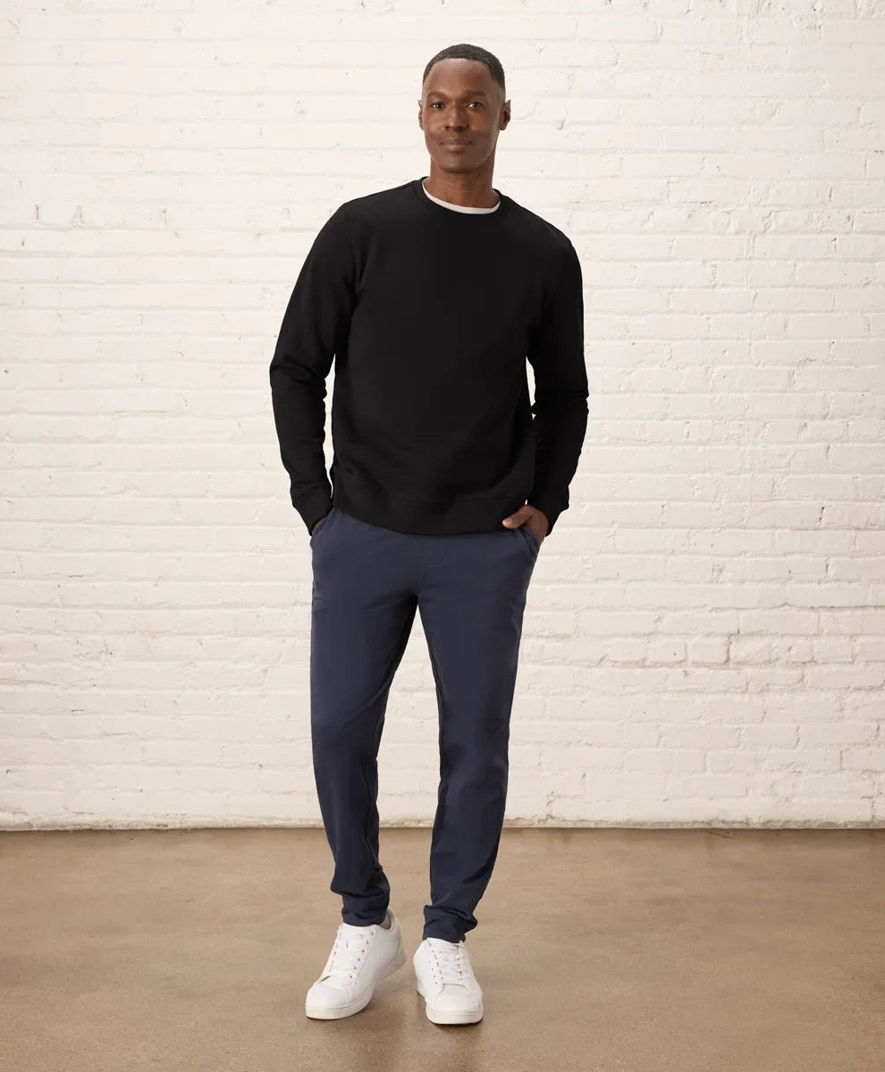 brushed fleece crew sweatshirt