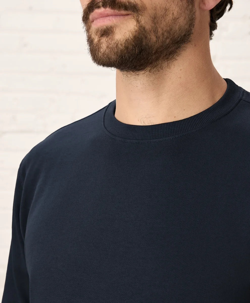 brushed fleece crew sweatshirt