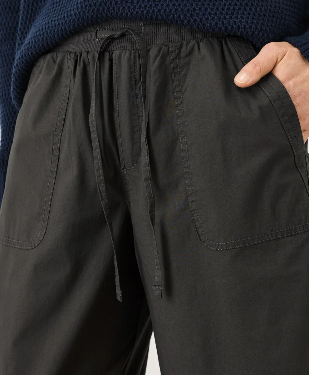 clearance stretch poplin wide leg pant