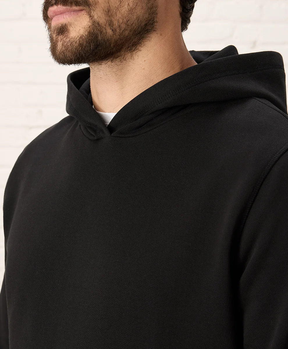 brushed fleece pullover hoodie