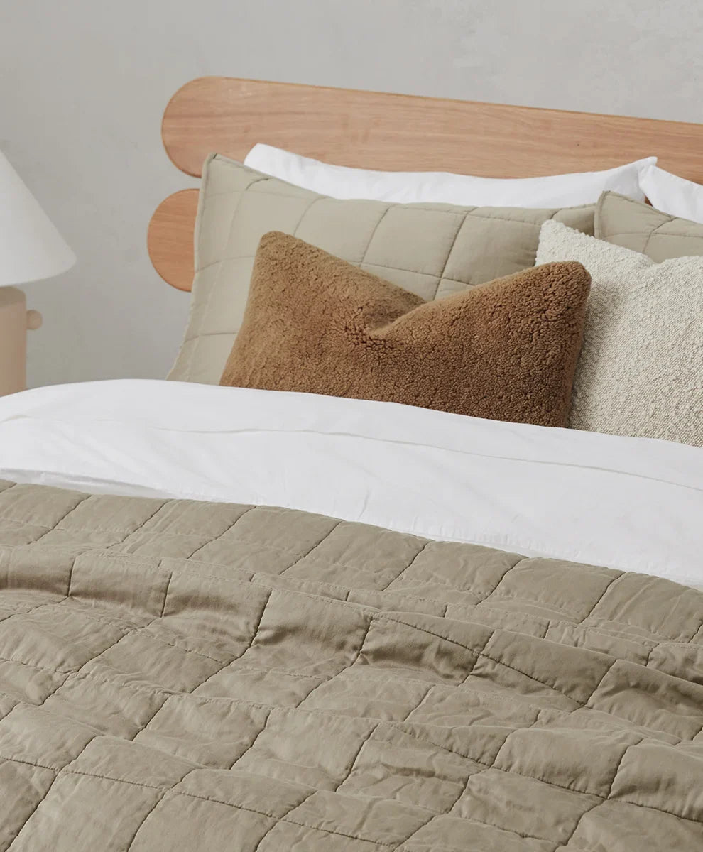organic quilted sham 2-pack