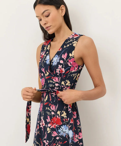 clearance fit & flare easy v-neck dress