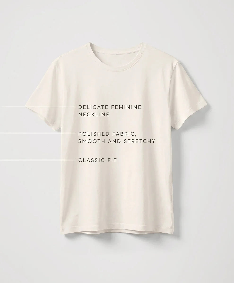 luxe essential crewneck tee