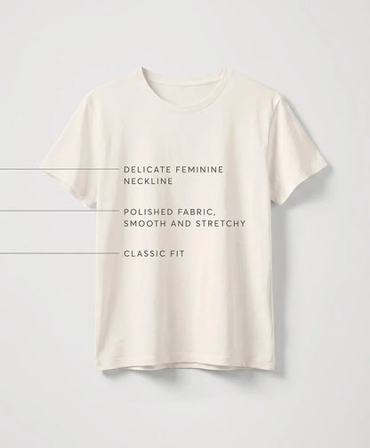 luxe essential crewneck tee