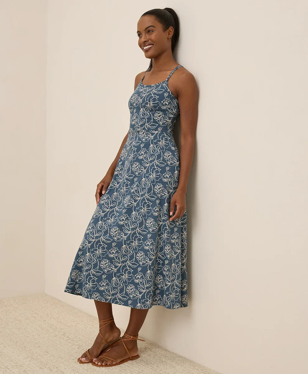 clearance fit & flare midi dress