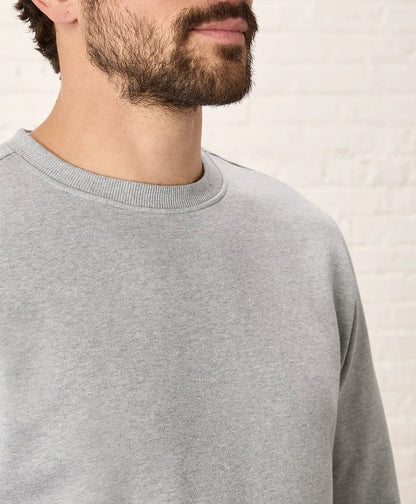 brushed fleece crew sweatshirt