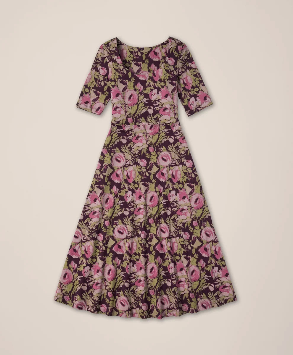 clearance fit & flare signature scoop dress