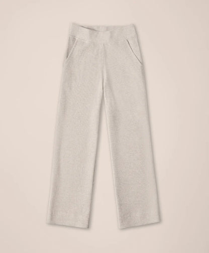 clearance thermal waffle wide leg pant