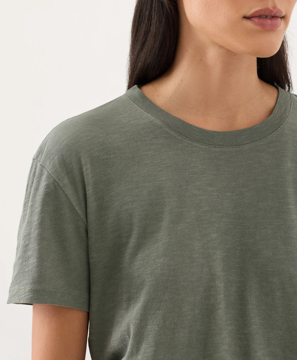 clearance featherweight slub relaxed crewneck tee
