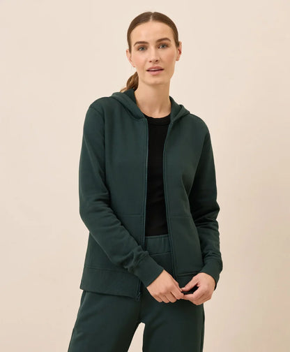 clearance brushed fleece zip hoodie