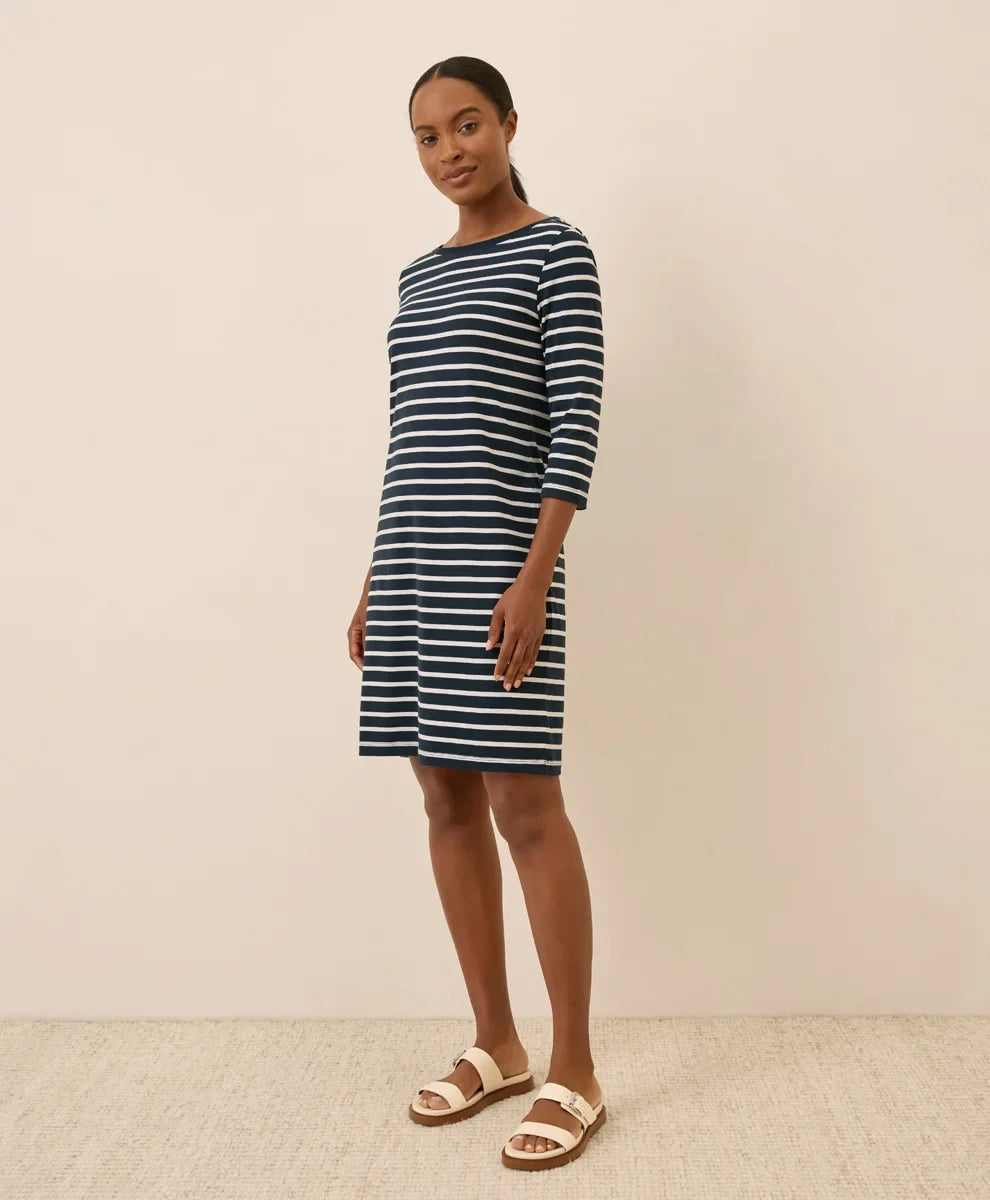 clearance softspun boat neck dress