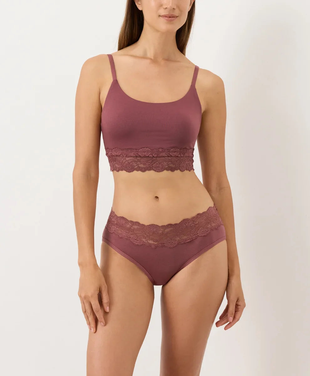 lace waist brief