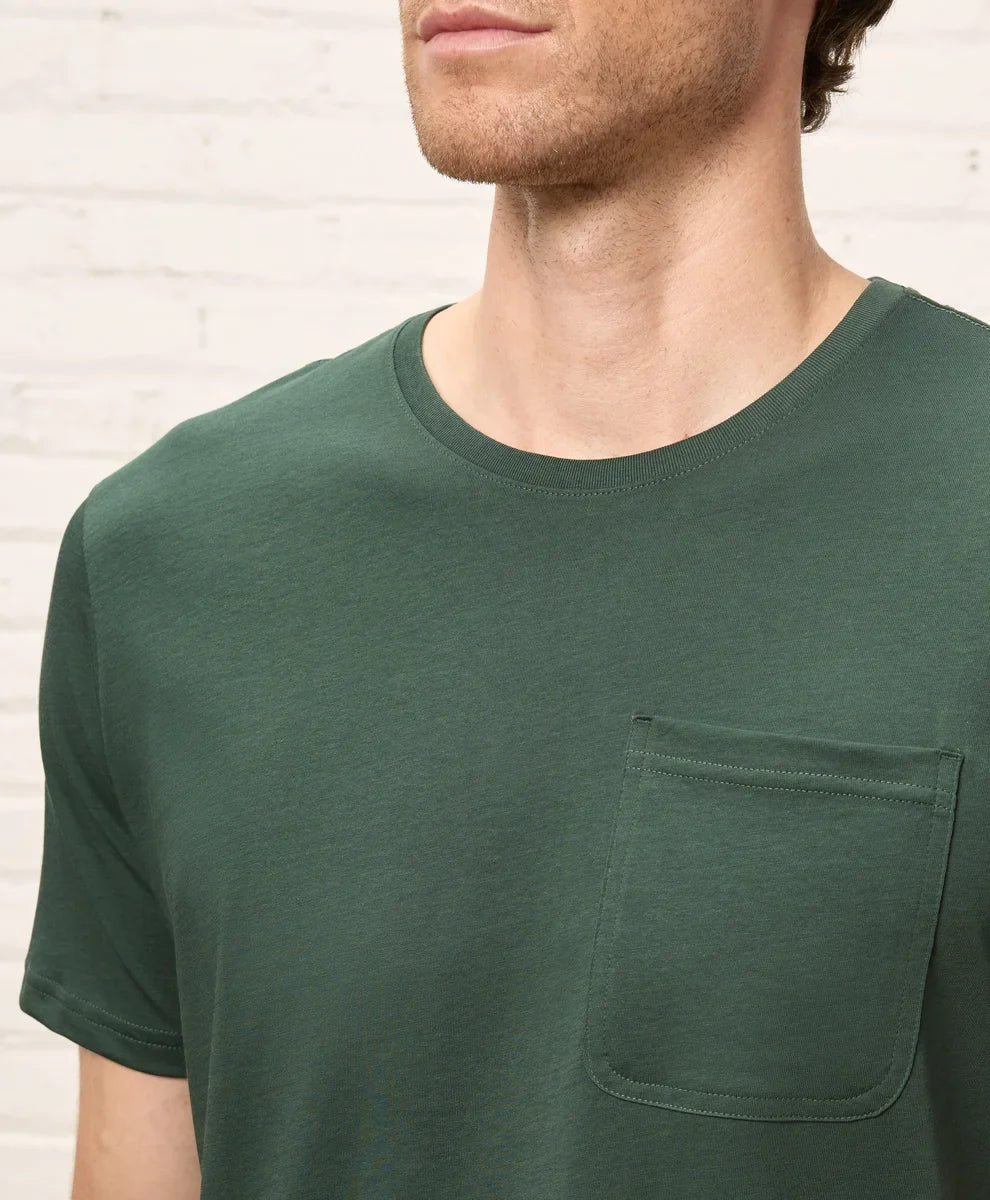 softspun essential pocket crew tee
