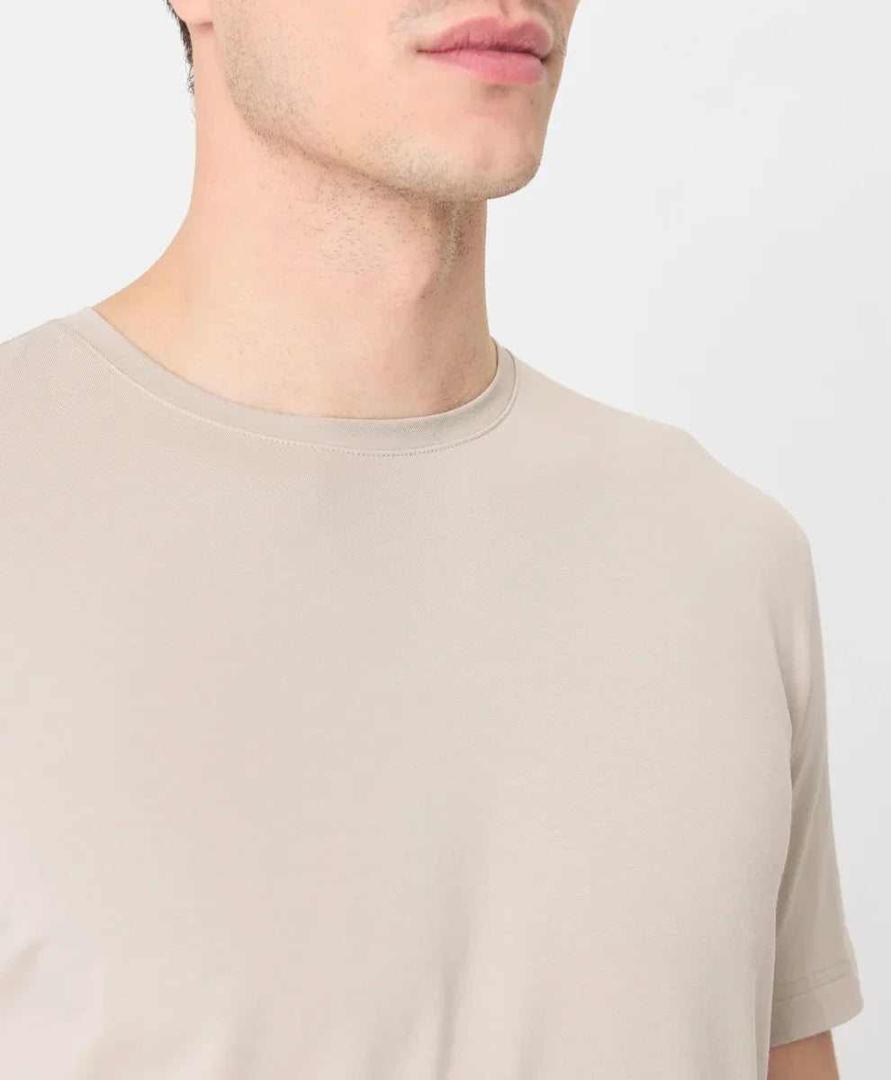 luxe essential classic fit crewneck tee