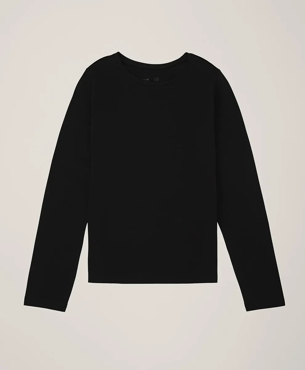 clearance luxe stretch jersey slim long sleeve tee