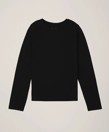 clearance luxe stretch jersey slim long sleeve tee