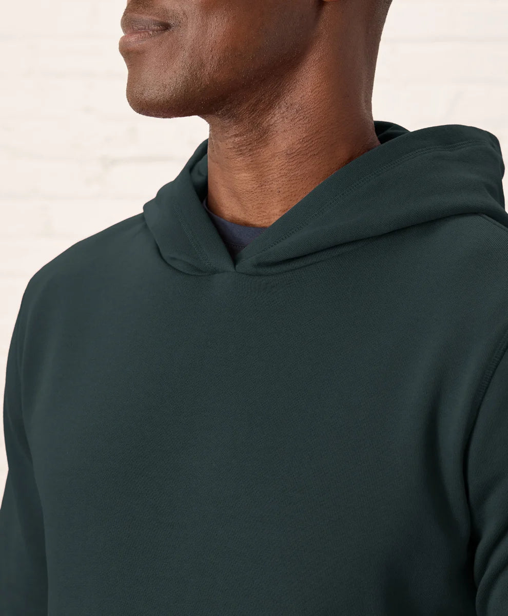 brushed fleece pullover hoodie