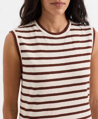 soft-slub essential easy muscle tee maxi dress