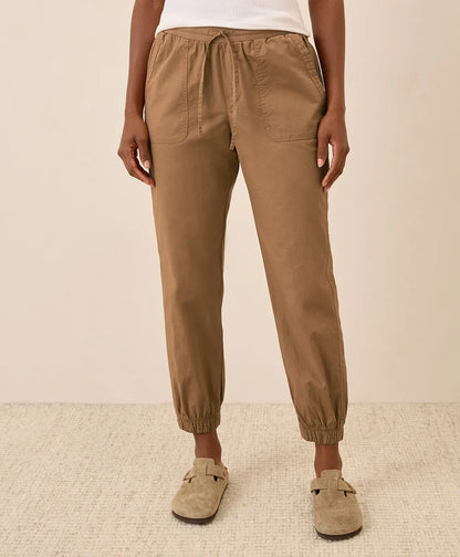 clearance stretch poplin jogger