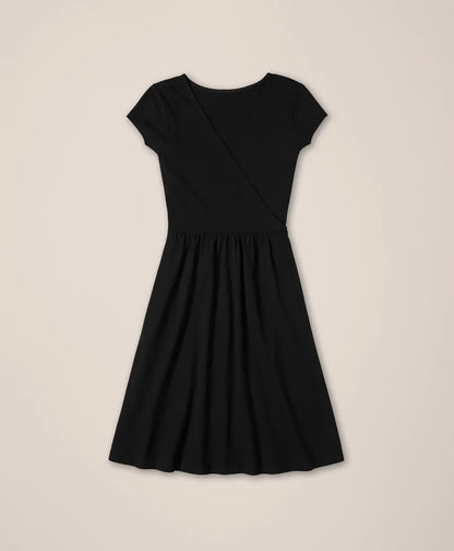 clearance fit & flare crossover dress
