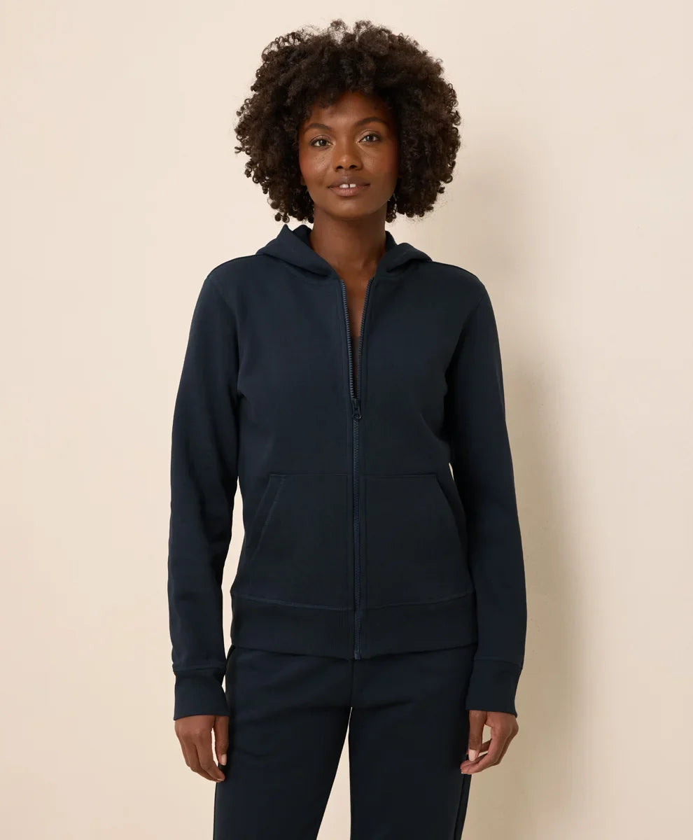 clearance brushed fleece zip hoodie