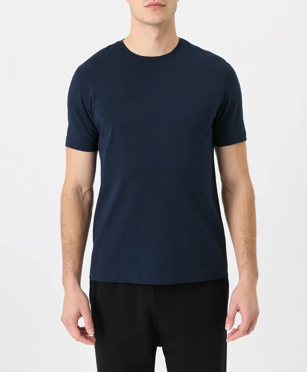 luxe essential classic fit crewneck tee
