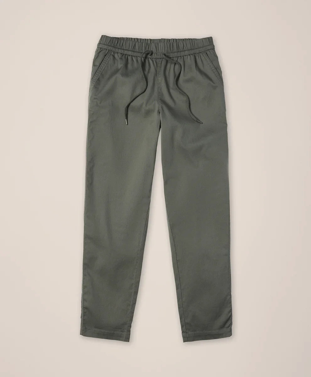 clearance daily twill ultra-high rise tapered pant