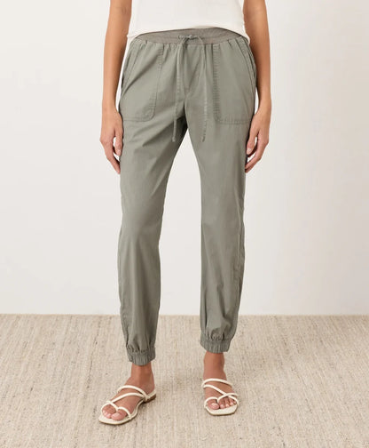 clearance stretch poplin jogger