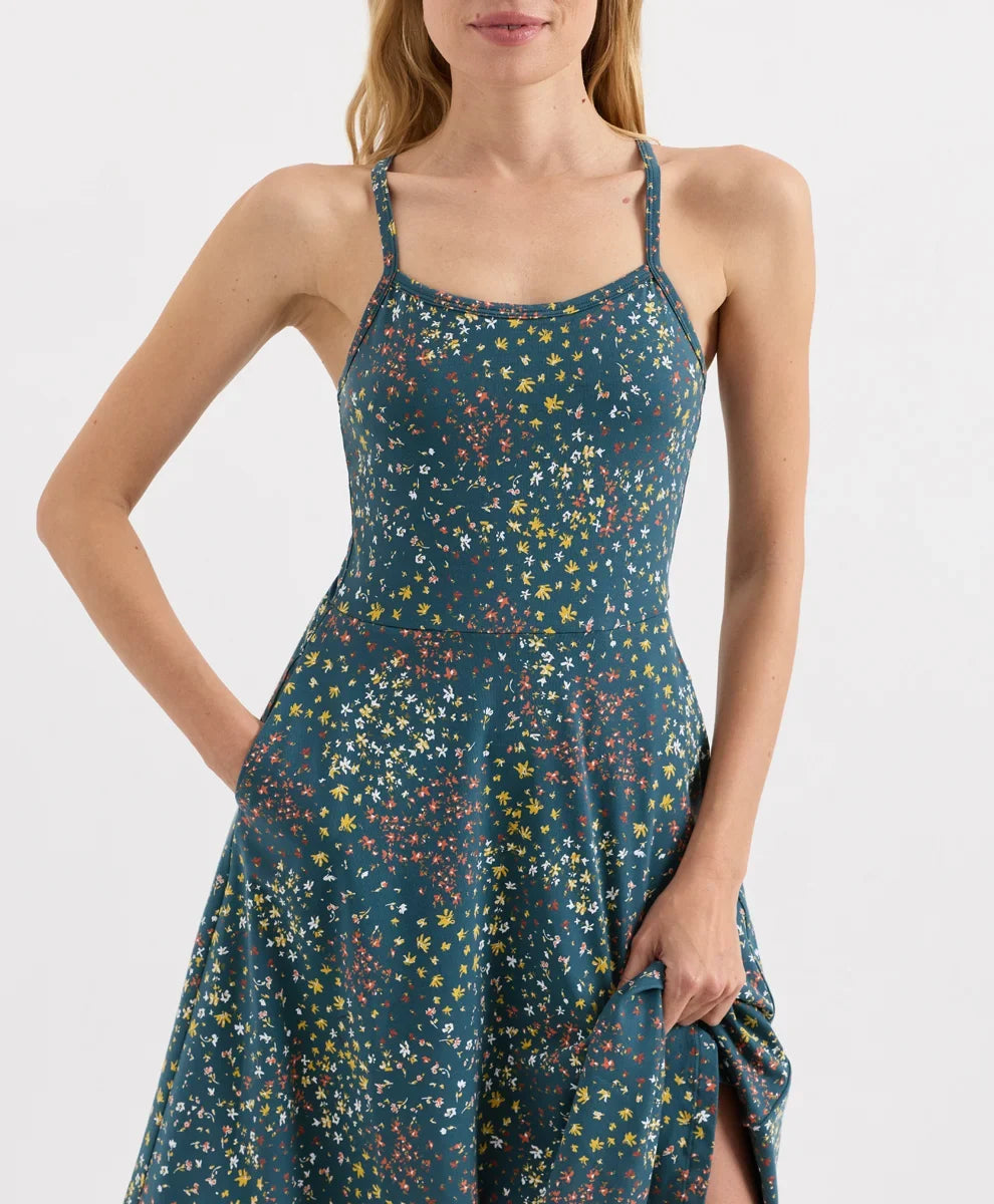 fit & flare midi dress
