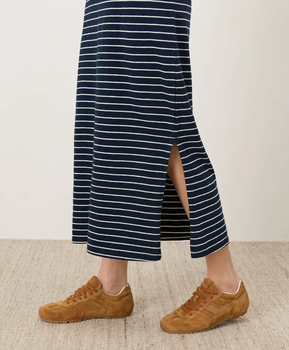 soft-slub essential easy muscle tee maxi dress