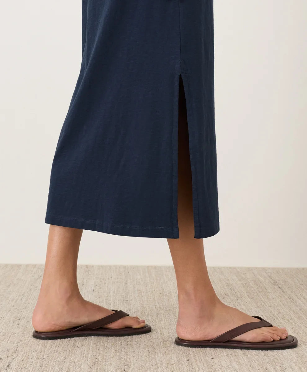clearance soft-slub essential easy tee maxi dress