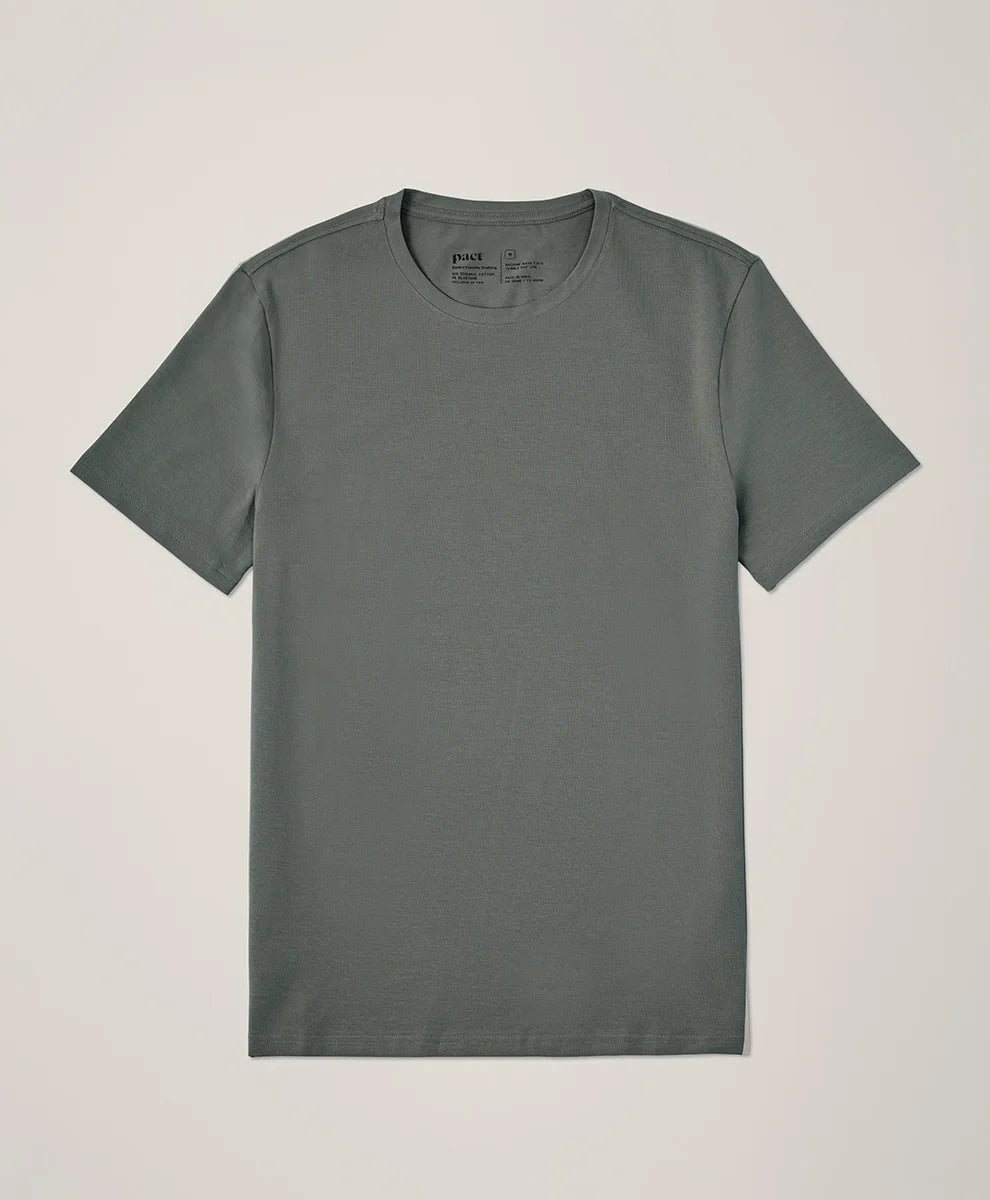 luxe essential slim fit crewneck tee
