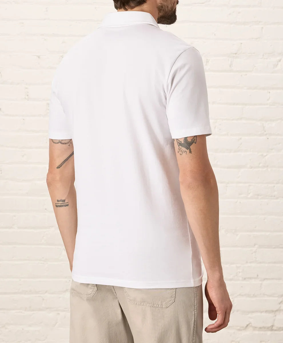 luxe essential slim polo