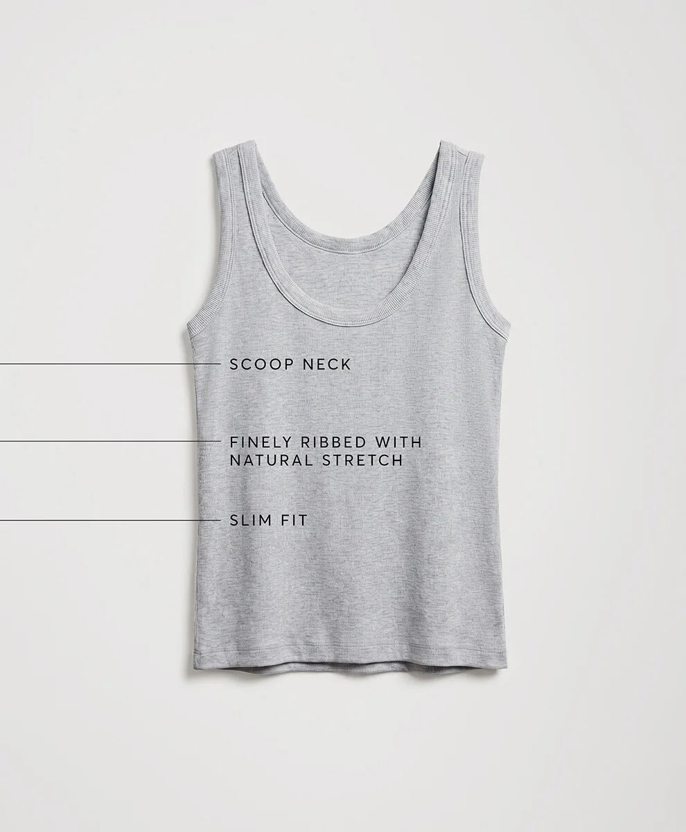 perfect rib scoop neck tank