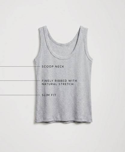 perfect rib scoop neck tank