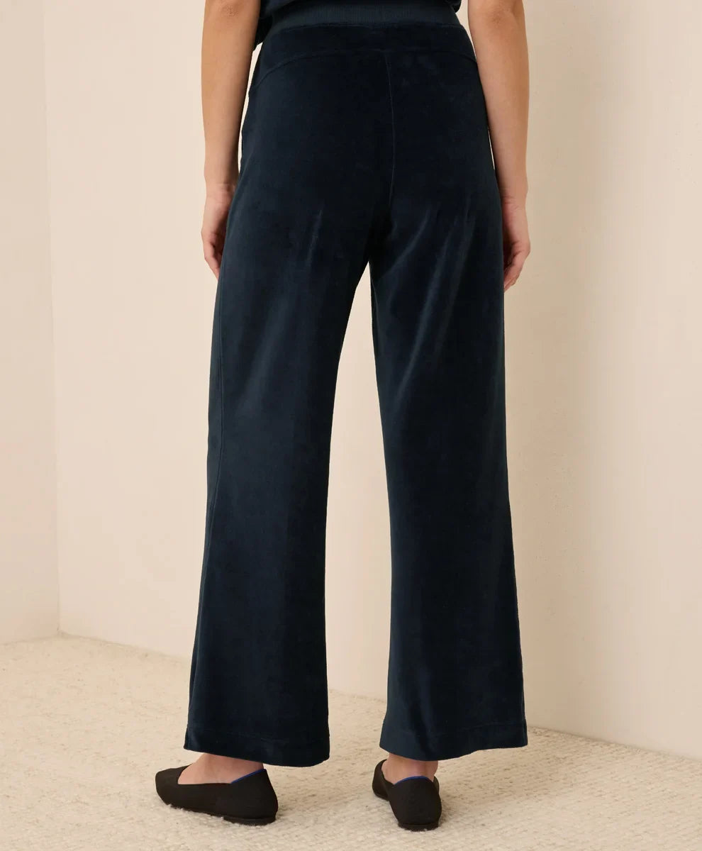 clearance pure velour wide leg pant