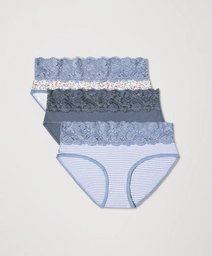 clearance lace waist brief 3-pack