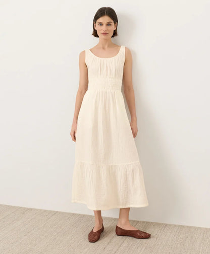 clearance coastal double gauze cami dress