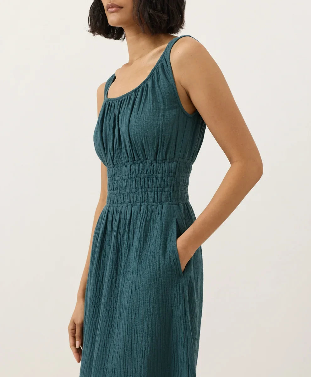 clearance coastal double gauze cami dress