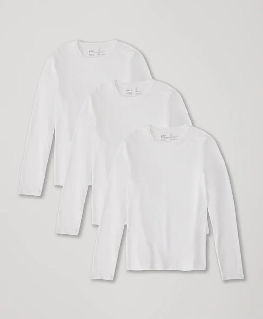 cool stretch long sleeve crew undershirt 3-pack