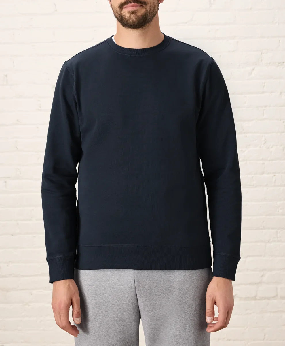 brushed fleece crew sweatshirt