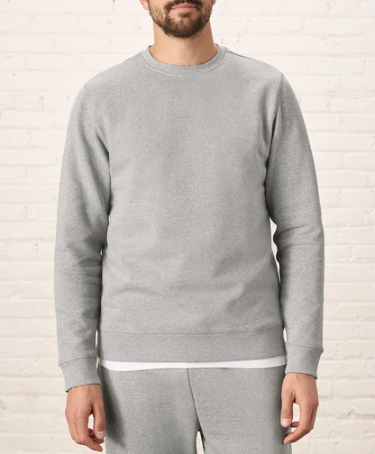 brushed fleece crew sweatshirt