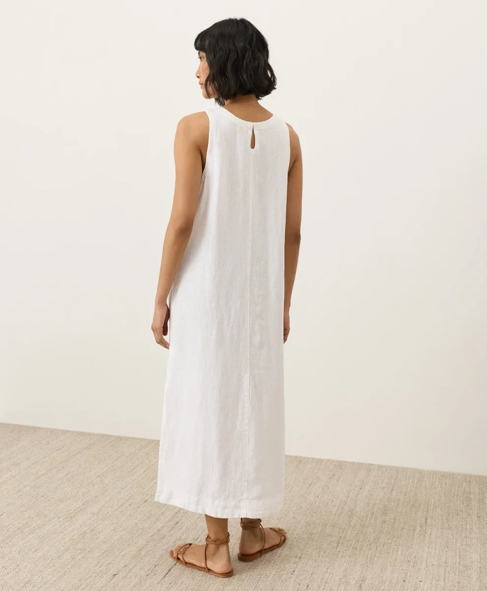 clearance linen easy tank dress