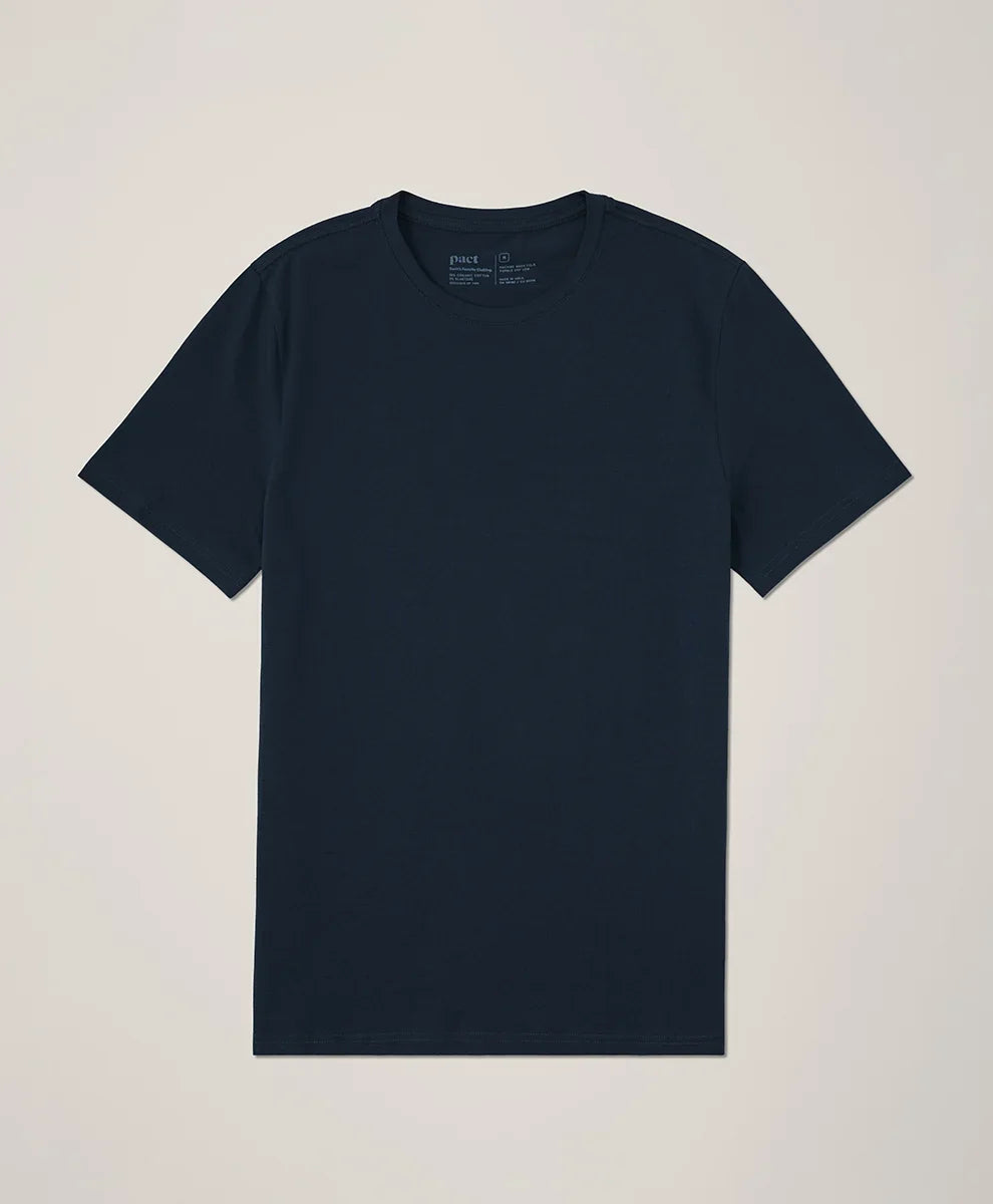luxe essential slim fit crewneck tee