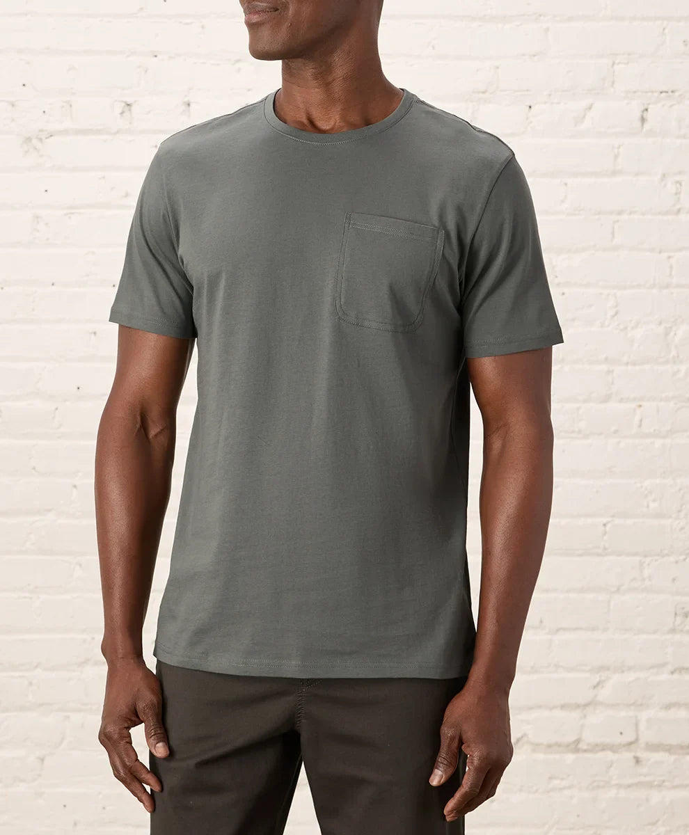 softspun essential pocket crew tee