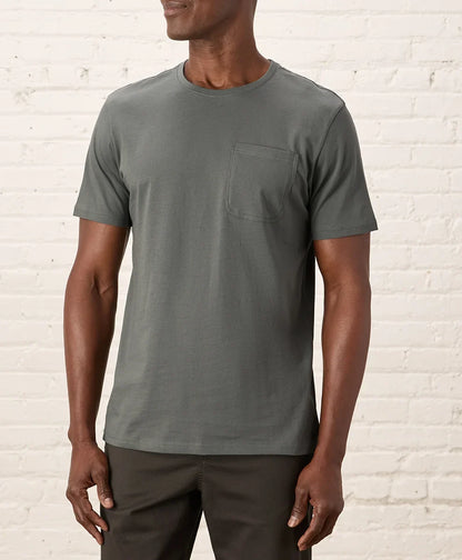 softspun essential pocket crew tee